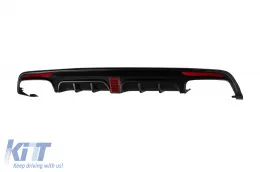 Pare-chocs avant et arrière Brabus Design A adapté pour Mercedes Classe S W222 2013-2017 avec embouts d'échappement-image-6148248