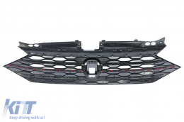 Pare-chocs avant Grille Lèvre Spoiler d'extension pour VW Jetta Mk7 2019-2020 GLI Look-image-6087519
