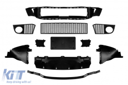 Pare-chocs avant M Performance Design Design adapté pour BMW Série 5 F10 berline, F11 touring 2010-2013 avec PDC, avec lave-glaces, avec feux antibrouillard-image-6143512