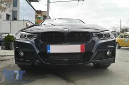 Pare-chocs avant M Technik adapté pour BMW Série 3 F30 berline, F31 touring 2011-2019 avec PDC, avec lave-glaces, sans phares antibrouillard-image-6143557
