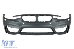 Pare-chocs avant M3 adapté pour BMW Série 3 F30 berline, F31 touring 2011-2019 avec PDC, avec lave-glaces, sans feux antibrouillard-image-6143629