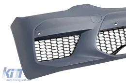 Pare-chocs avant M5 adapté pour BMW Série 5 G30 Berline, G31 Touring 2017-2019 avec grille sans trou ACC, avec PDC-image-6163561