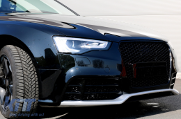 Pare-chocs avant pour Audi A5 8T Facelift 2012-2016 RS5 Look Grilles Extension-image-6079295