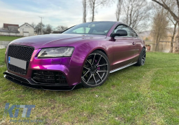 Pare-chocs avant pour Audi A5 8T Pre Facelift 2007-2011 RS5 Look Rayon miel Grilles-image-6127761