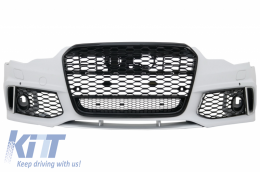 image-4-Pare-chocs avant pour AUDI A6 C7 4G 11-15 Grille Calandre RS6 Design