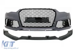 image-72-Pare-chocs avant pour Audi A6 C7 4G Facelift 15-18 Add-On Spoiler Look RS6