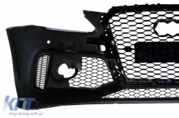 Pare-chocs avant pour Audi Q5 8R SUV 2012-2016 Grilles rayon miel SRA PDC titulaires-image-6072193
