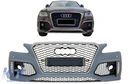 Pare-chocs avant pour Audi Q5 8R SUV 2012-2016 Grilles rayon miel SRA PDC titulaires-image-6072983