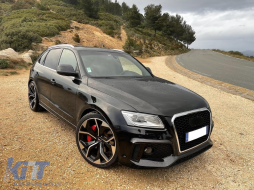 Pare-chocs avant pour Audi Q5 8R SUV 2012-2016 Grilles rayon miel SRA PDC titulaires-image-6093415
