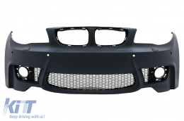 image-8-Pare-chocs avant pour BMW 1 E81 E82 E87 E88 2004-2011 1M Design avec SRA PDC
