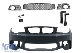 Pare-chocs avant pour BMW 1 E81 E82 E87 E88 2004-2011 1M Design avec SRA PDC-image-6097672