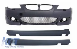 image-76-Pare-chocs avant pour BMW Série 5 E60 E61 2003-2010 Jupes latérales M5 Look