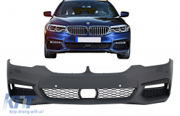Pare-chocs avant Pour BMW Série 5 G30 G31 2017-2019 M-Tech Look PDC SRA ACC-image-6091180