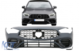 Pare-chocs avant pour Mercedes CLA C118 Sedan X118 Shooting Brake 2019+ CLA45 Look-image-6087073