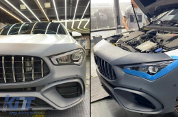 Pare-chocs avant pour Mercedes CLA C118 Sedan X118 Shooting Brake 2019+ CLA45 Look-image-6112950