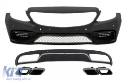 image-74-Pare-chocs avant pour Mercedes Classe C W205 S205 14-18 C63 Look Diffuseur Silencieux Conseils