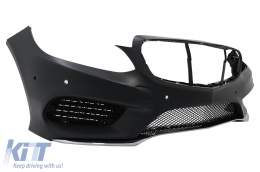 Pare-chocs avant pour Mercedes Classe E W212 Facelift 13-16 grilles latérales PDC-image-6099183