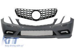 image-2-Pare-chocs avant pour Mercedes E C207 W207 A207 2009-2012 Grille GT-R Sport Line Look