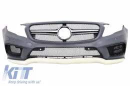 image-22-Pare-chocs avant pour Mercedes GLA Classe X156 2014-2016 GLA 45 Look