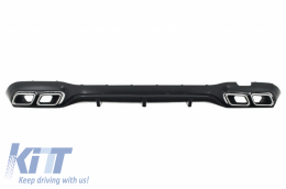 Pare-chocs avant pour Mercedes W213 16+ E63 Look Diffuseur Échappement Conseils-image-6055180