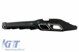Pare-chocs avant pour Mercedes W213 16+ E63 Look Diffuseur Échappement Conseils-image-6055181