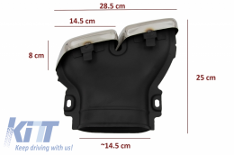 Pare-chocs avant pour Mercedes W213 16+ E63 Look Diffuseur Échappement Conseils-image-6055183