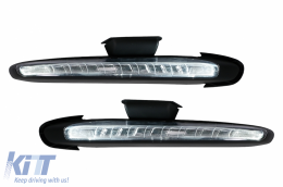 Pare-chocs avant pour Porsche Cayenne 958 92A Pré-Facelift 10-14 Grilles Signaux dynamiques DRL-image-6106561
