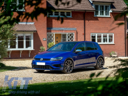 Pare-chocs avant pour VW Golf 7.5 2017-2020 R Look Grilles Noir brillant-image-6056737