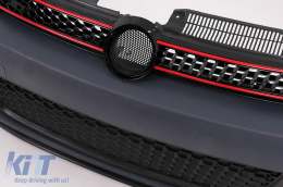 Pare-chocs avant pour VW Golf VI 6 08-13 Phares Clignotants LED GTI Look-image-6023266