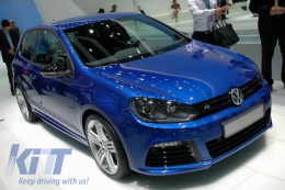 Pare-chocs avant pour VW Golf VI Golf 6 2008-2013 Grilles R20 Look PDC-image-6032830