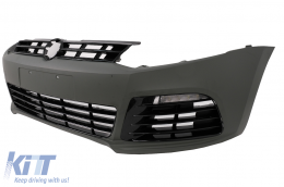 Pare-chocs avant pour VW Polo 6R 6C 03.2009-09.2017 R20 Look LED DRL-image-6058522