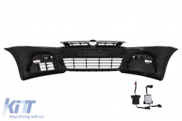 Pare-chocs avant pour VW Polo 6R 6C 03.2009-09.2017 R20 Look LED DRL-image-6101515