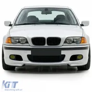 Pare-chocs avant sport + ABE + feux antibrouillard jaunes adaptés pour BMW E46 sedan touring-image-6209655