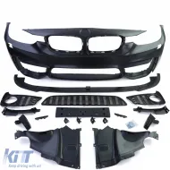 Pare-chocs avant sport + lame de spoiler adaptée pour BMW Série 3 F30 F31 F80 11-19-image-6198690