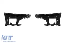 Pare-chocs avant style RS adapté pour Audi TT Coupé, Cabriolet 2016-2021 avec grille noire brillante-image-6164419