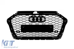 Pare-chocs avant type RS3 adapté pour Audi A3 hatchback 2017-2019-image-6163859
