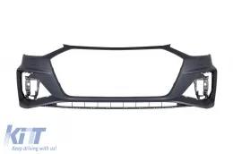 Pare-chocs avant type RS4 adapté pour Audi A4 B9.5 berline, break après 2021 avec PDC-image-6163004