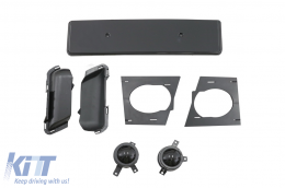 Pare-chocs avec Nid d'abeille Grille pour Audi A6 C7 4G Facelift 15-18 RS6 Look PDC SRA-image-6083192