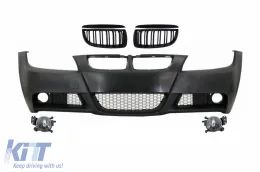 image-17-Pare-chocs Calandre Grille pour BMW Série 3 E90 E91 04-08 Feux de brouillard