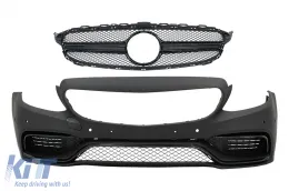 image-4-Pare-chocs Calandre pour Mercedes C W205 S205 C205 A205 14-18 Limo T-Model Coupé Cabrio
