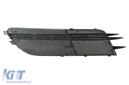 Pare-chocs Côté Grilles Couvertures pour Audi A6 C7 4G 2012-2015 Noir Brossé Aluminium-image-6083009