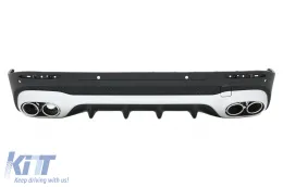 image-55-Pare-chocs Diffuseur Chrome Embouts silencieux pour Mercedes GLB X247 SUV 45S Design