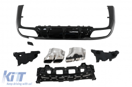 Pare-chocs Diffuseur Conseils silencieux pour Mercedes CLS C257 Sport Line 18+ CLS63 Design-image-6094558