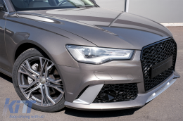 Pare-chocs Diffuseur d'air Embouts pour Audi A6 4G Facelift 15-18 RS6 Design-image-6071793