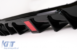 Pare-chocs Diffuseur d'air pour Mercedes E W213 Sport Line 2016-2019 Noir Conseils d'échappement-image-6104626