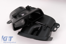 Pare-chocs Diffuseur d'air pour Mercedes E W213 Sport Line 2016-2019 Noir Conseils d'échappement-image-6104631