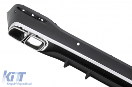 Pare-chocs Diffuseur d'échappement pour Mercedes Classe GLS X167 19+ GLS63 Look-image-6112901