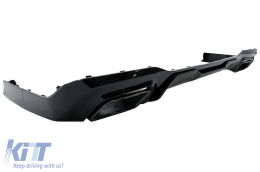 Pare-chocs Diffuseur Embouts d'échappement noirs pour BMW Série 2 F44 Gran Coupé 2020+ M235i Conception-image-6094590