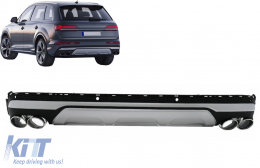 Pare-chocs Diffuseur Embouts pour Audi Q7 SUV 4M Facelift 2020-2025 SQ7 Design-image-6128187
