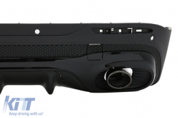 Pare-chocs Diffuseur Noir Embouts d'échappement pour Mercedes GLB X247 SUV 20+ GLB 35 Design-image-6094792